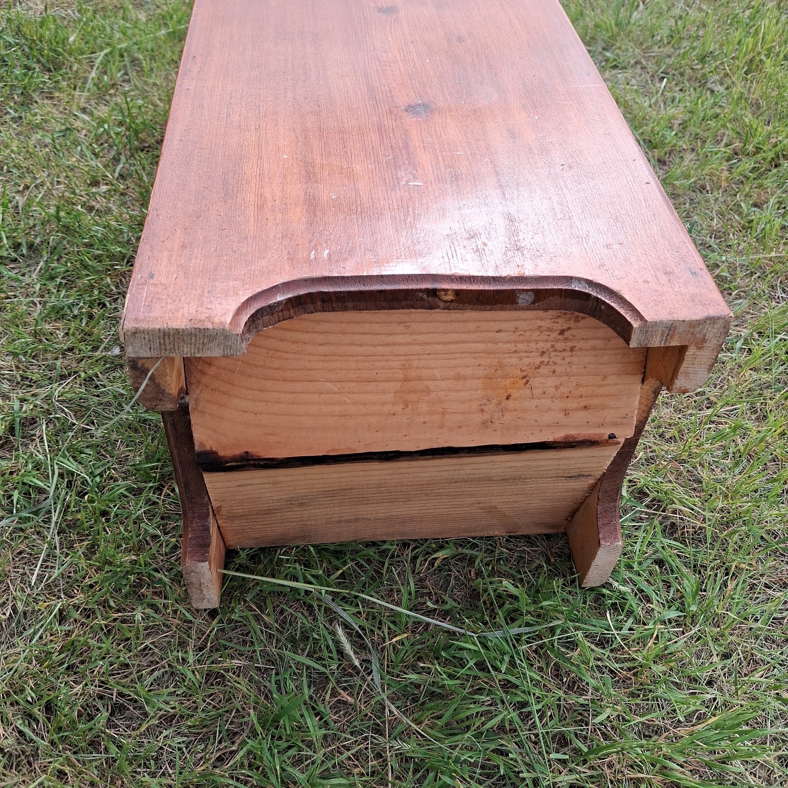 Vintage wood Vegetable Potatoes Taters ‘N Onions Storage Bin Farmhouse Cottage