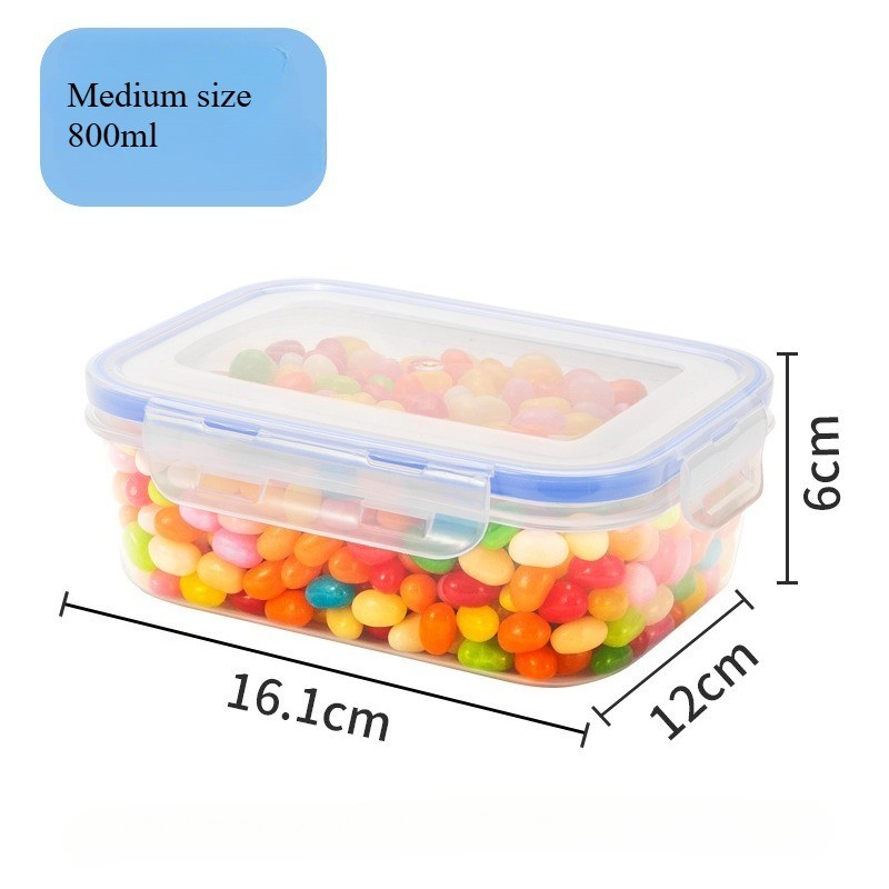 3Pcs Kitchen Food Storage Food-grade PP Household Refrigerator Lid Sealed Box