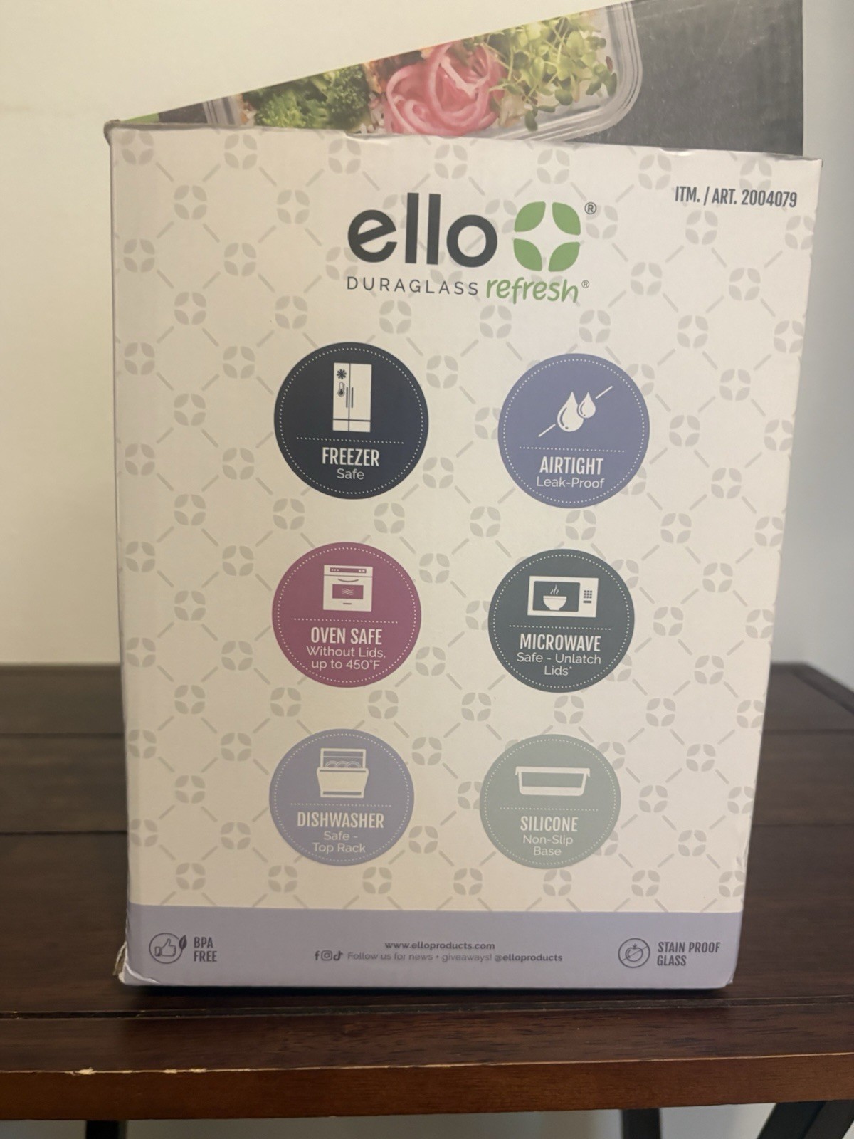 Ello Duraglass Refresh Leakproof Airtight Glass Meal Prep Set, 10 PC BRAND NEW