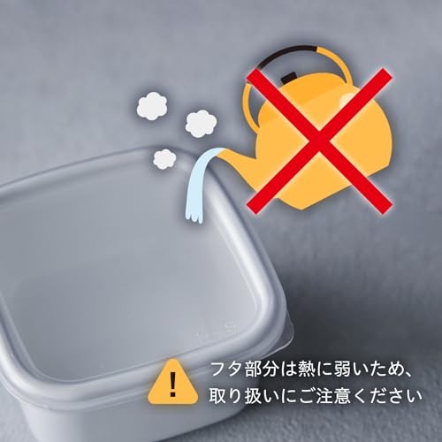 Nodahoro Enamel Storage Container, Heat-Resistant, Rectangular, Deep, LL Size, w
