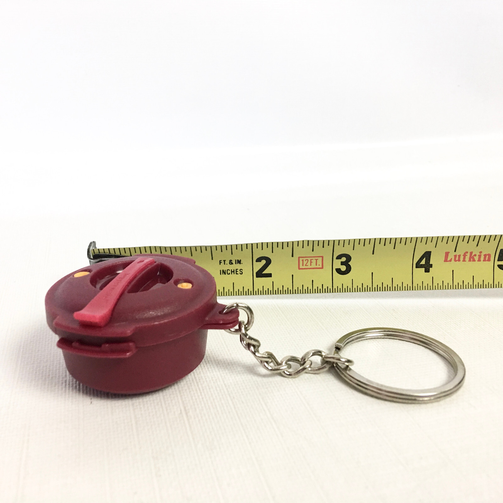 Tupperware Microwave Pressure Cooker Keychain Bordeau Red Mini