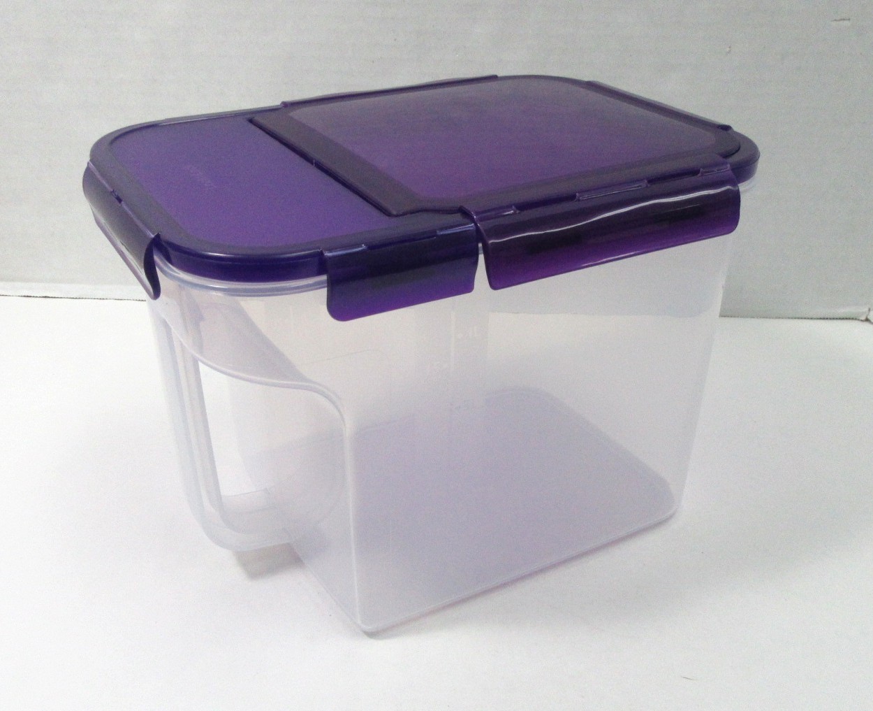 LOCK N LOCK FLOUR SUGAR FOOD STORAGE CONTAINER 5L PURPLE FLIP TOP LID + HANDLE