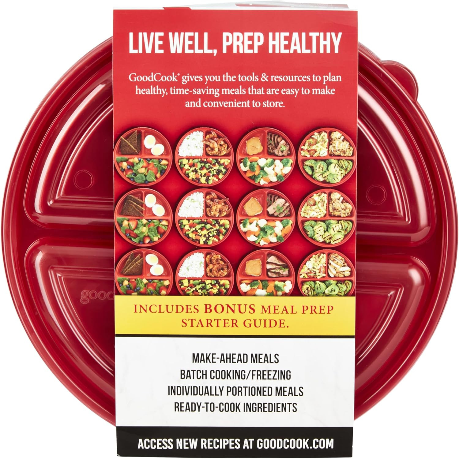 Meal Prep Containers Set Microwave & Dishwasher-Safe round Food Organizers with