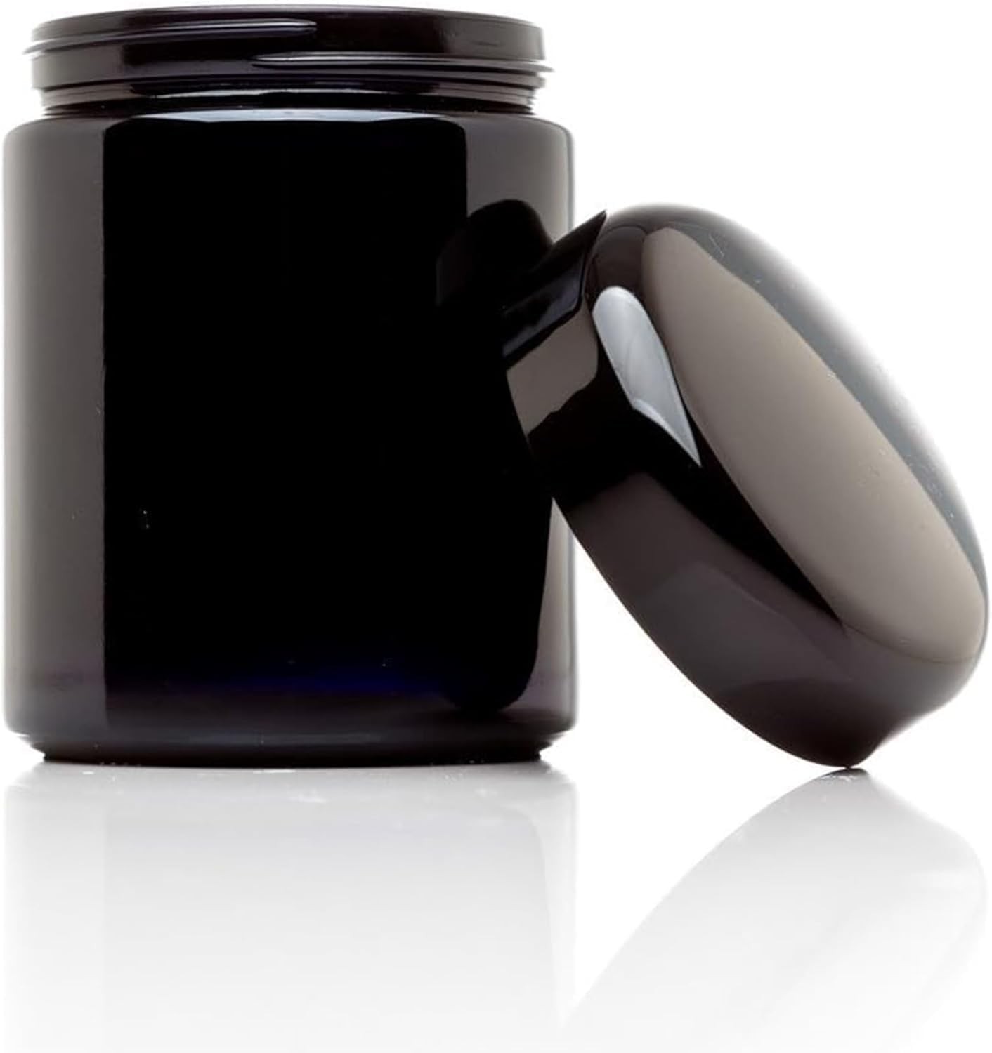 Classic Airtight Ultraviolet Glass Jar 250  ML (8.3 fl oz) Pack 6 Smell Proof,