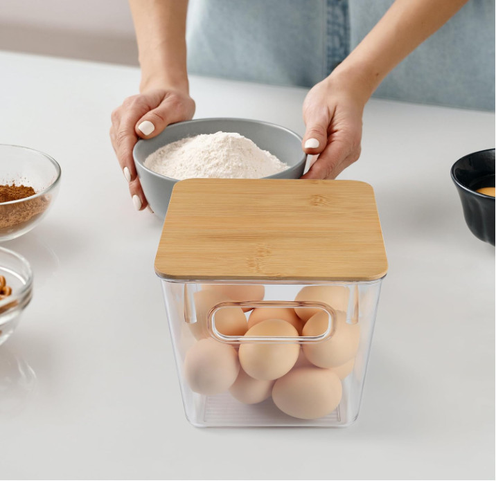 Almacenamiento para Cápsulas de Café con Tapas de Bambú y Gran Espacio