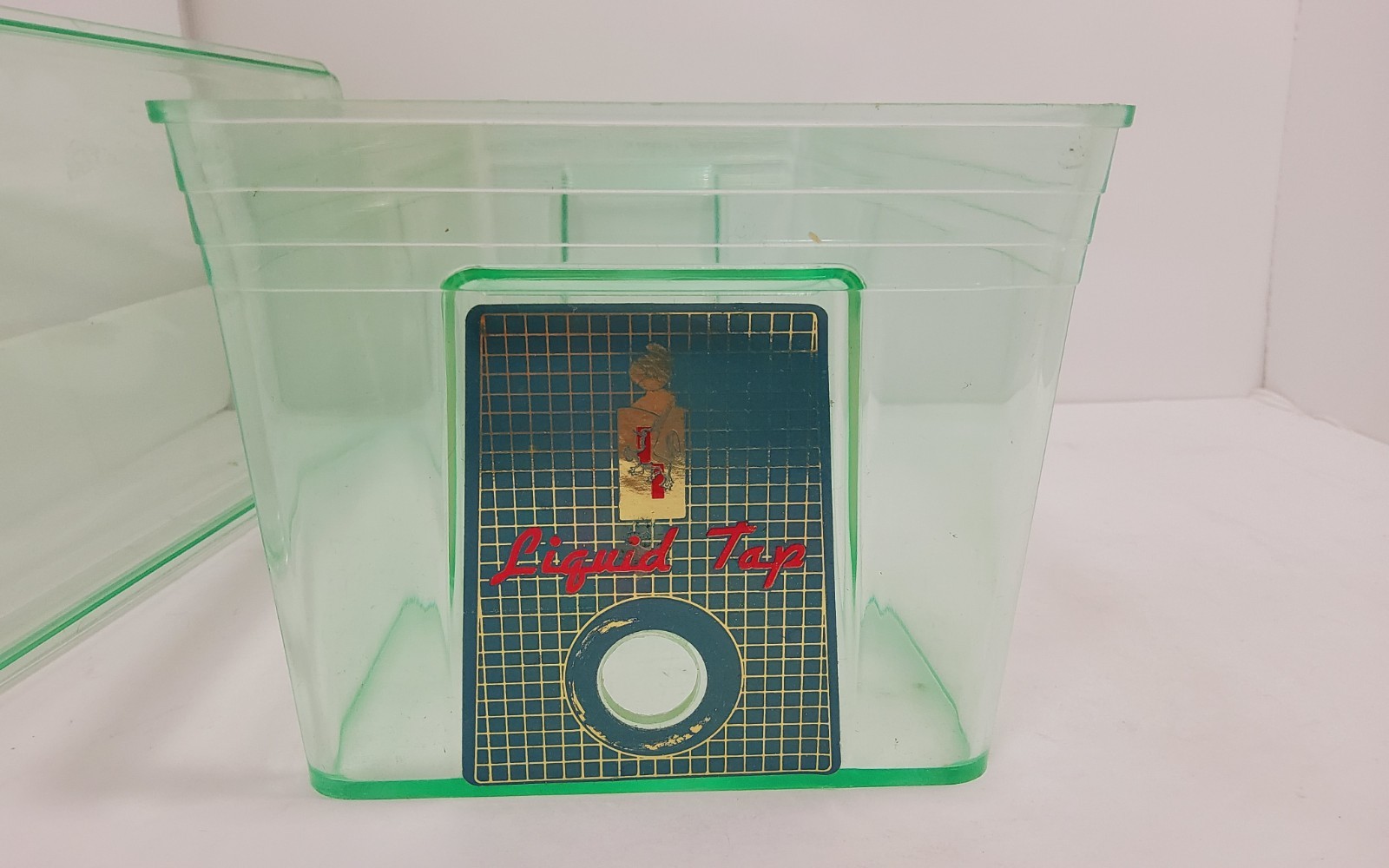 Vintage Pacific Plastics Tap-A-Glass Plastic Refrigerator Dispenser with Spigot