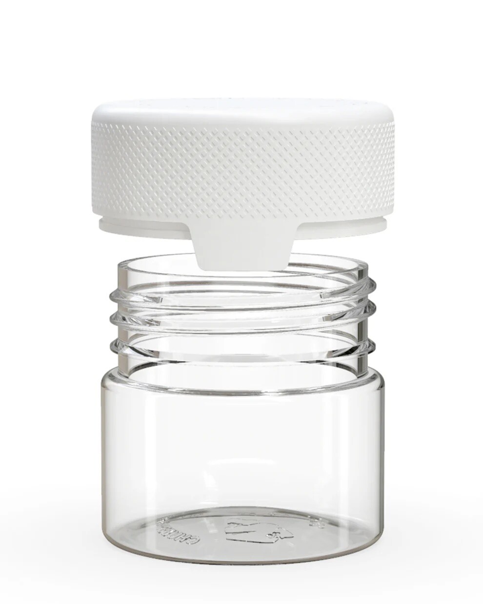 CHUBBY GORILLA AVIATOR CR 2OZ CONTAINER (10pack) AUTHENTIC CLEAR/WHITE LID