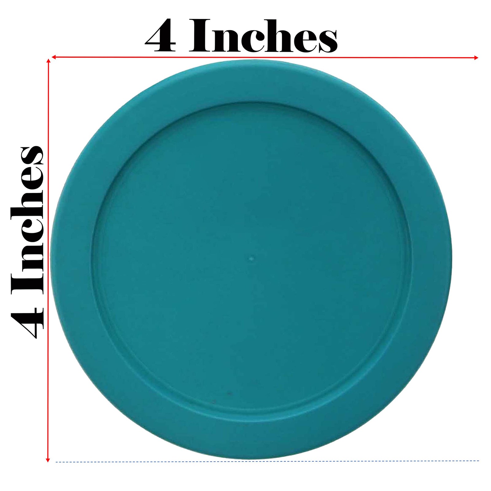 Storage Lid 4 Cup Capacity, Plastic, Turquoise, Original Model, Blue