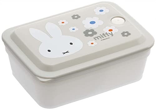 Skater Miffy Monotone Ag+ Storage Container Gasket with Air Valve 600ml Japan