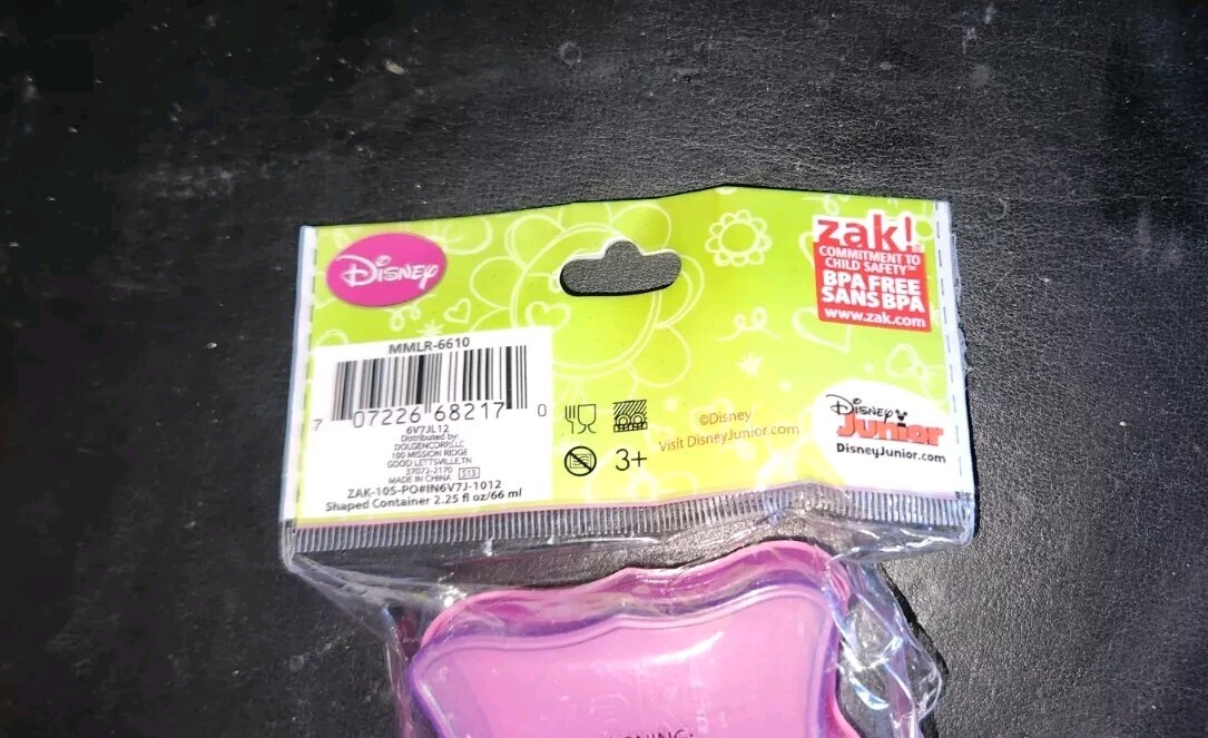 NIP 2 Minnie Mouse Disney Bow-Tique Plastic Snack Contaniers MMLR-6610