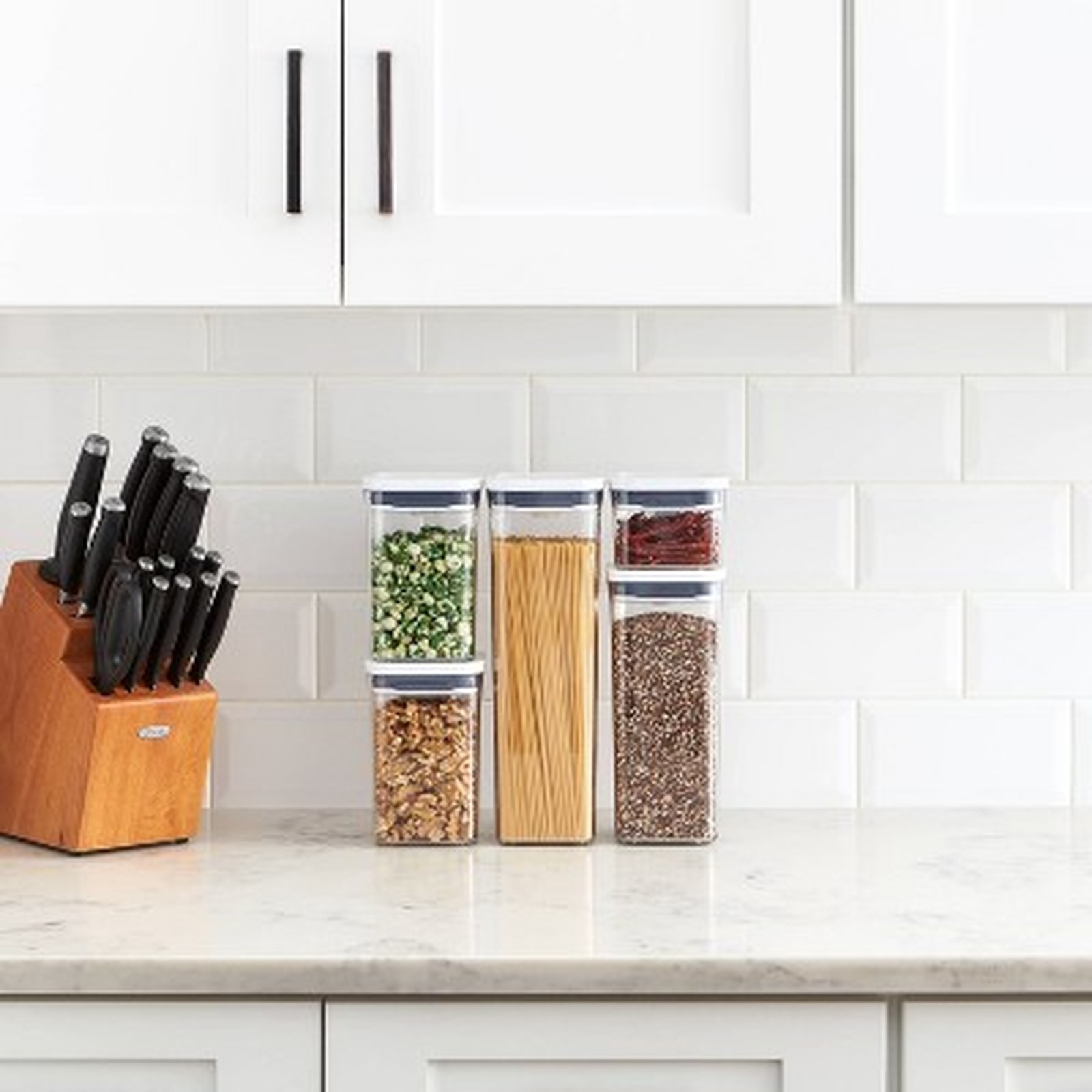 OXO 5pc Airtight Food Storage Container Set – White