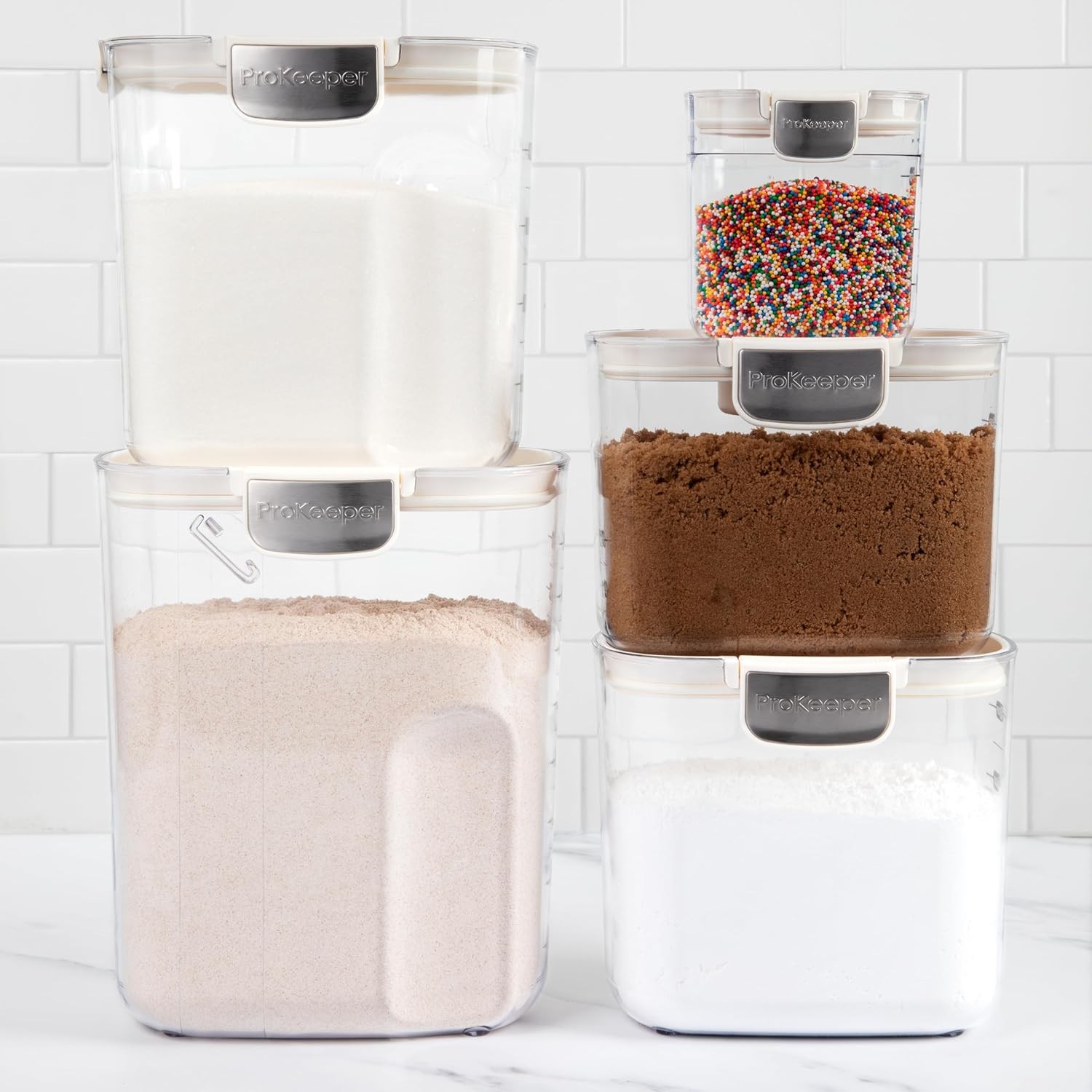 Airtight Food Storage Container Set with Magnetic Accessories