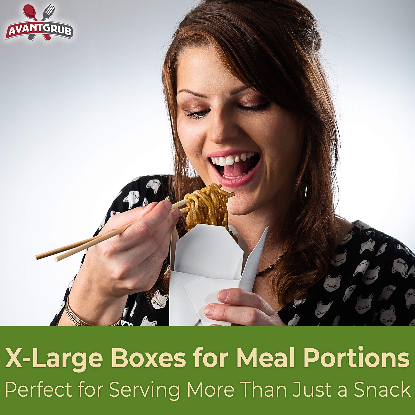 10 Pk 26oz Chinese Take Out Boxes Recyclable BPA-Free Stackable
