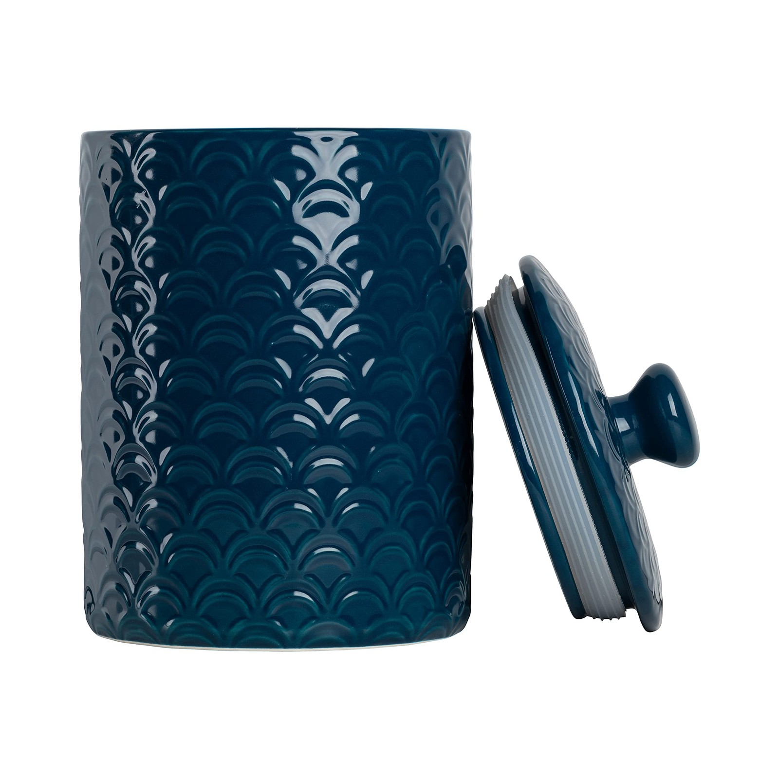 10 Strawberry Street Kitchen Canister Set, 3 Piece, Ocean Navy