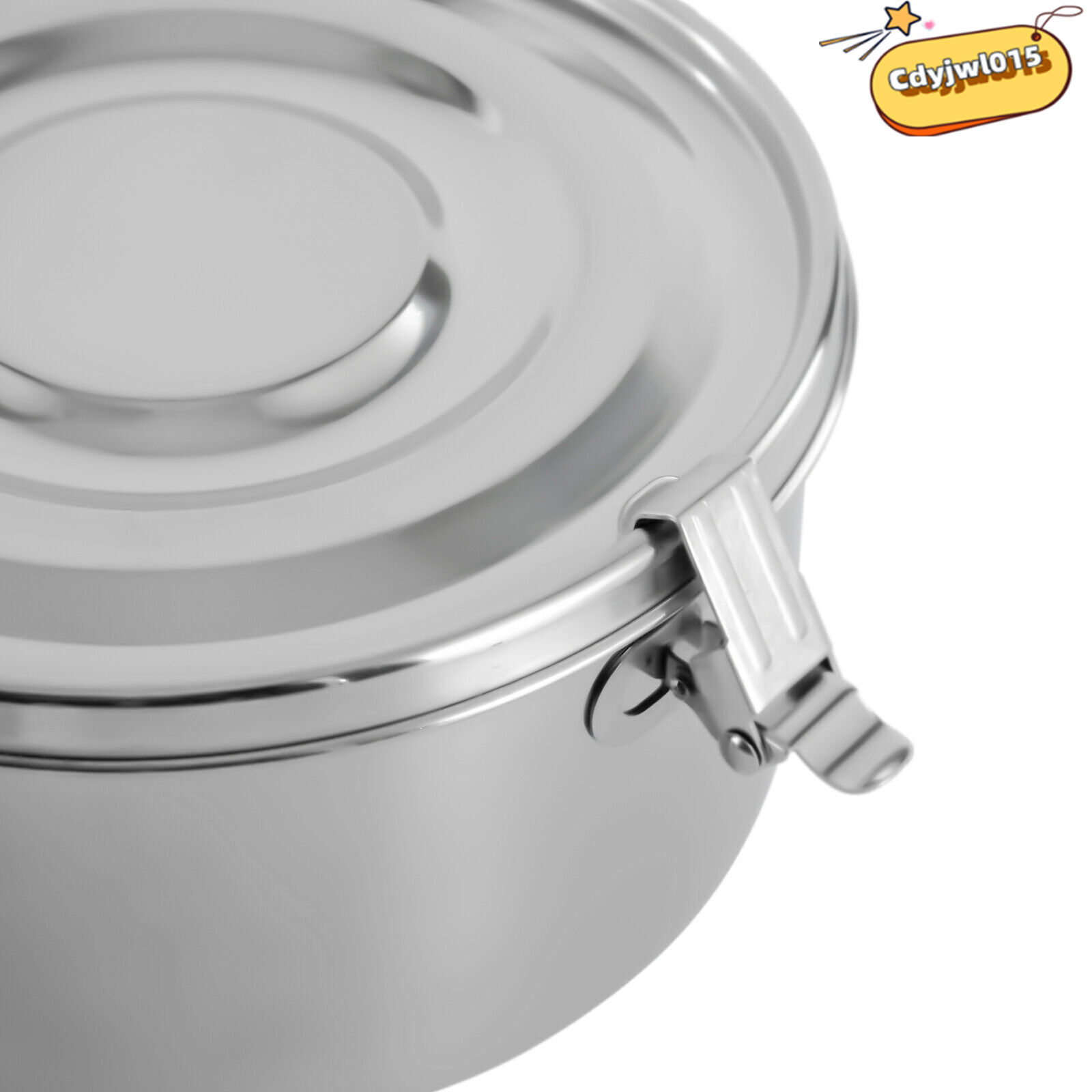 3-Piece 304 Stainless Steel Food Storage Containers Set 650/1000/1600ml