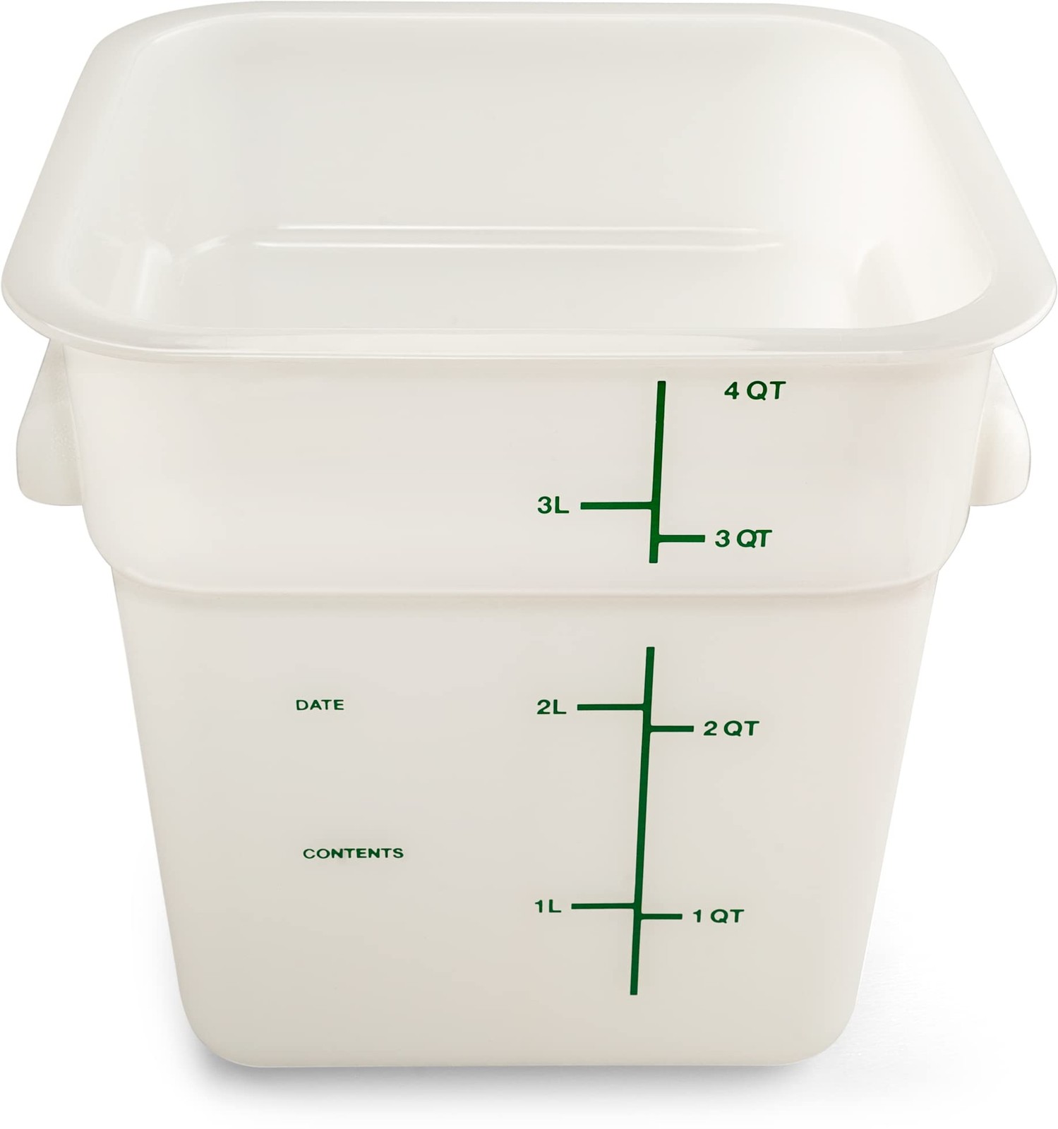 Carlisle FoodService Products Squares Square Food Storage 4QT, White