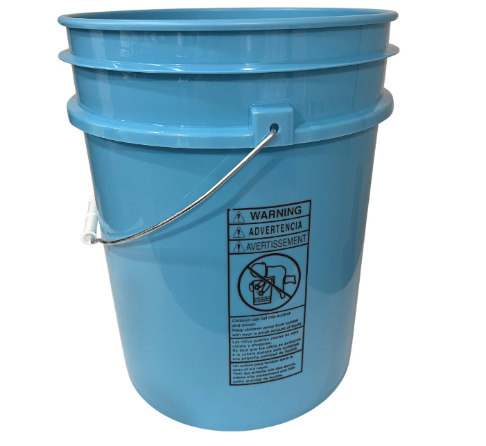 5 Gallon Food Grade Buckets BPA Free Gamma Screw on lids pails 90mil (2 Pack )