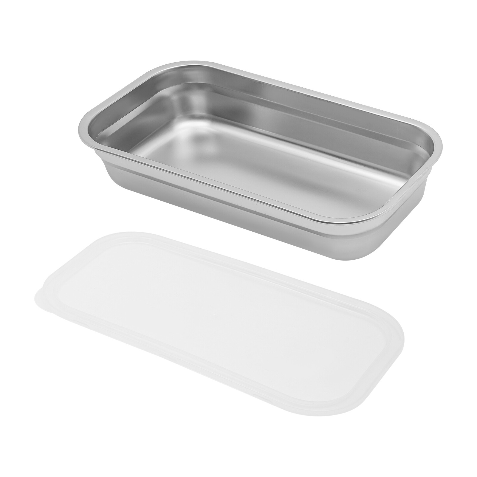 Set of 8 Stainless Steel 3L Bowls- Food Storage Containers Set With Lids