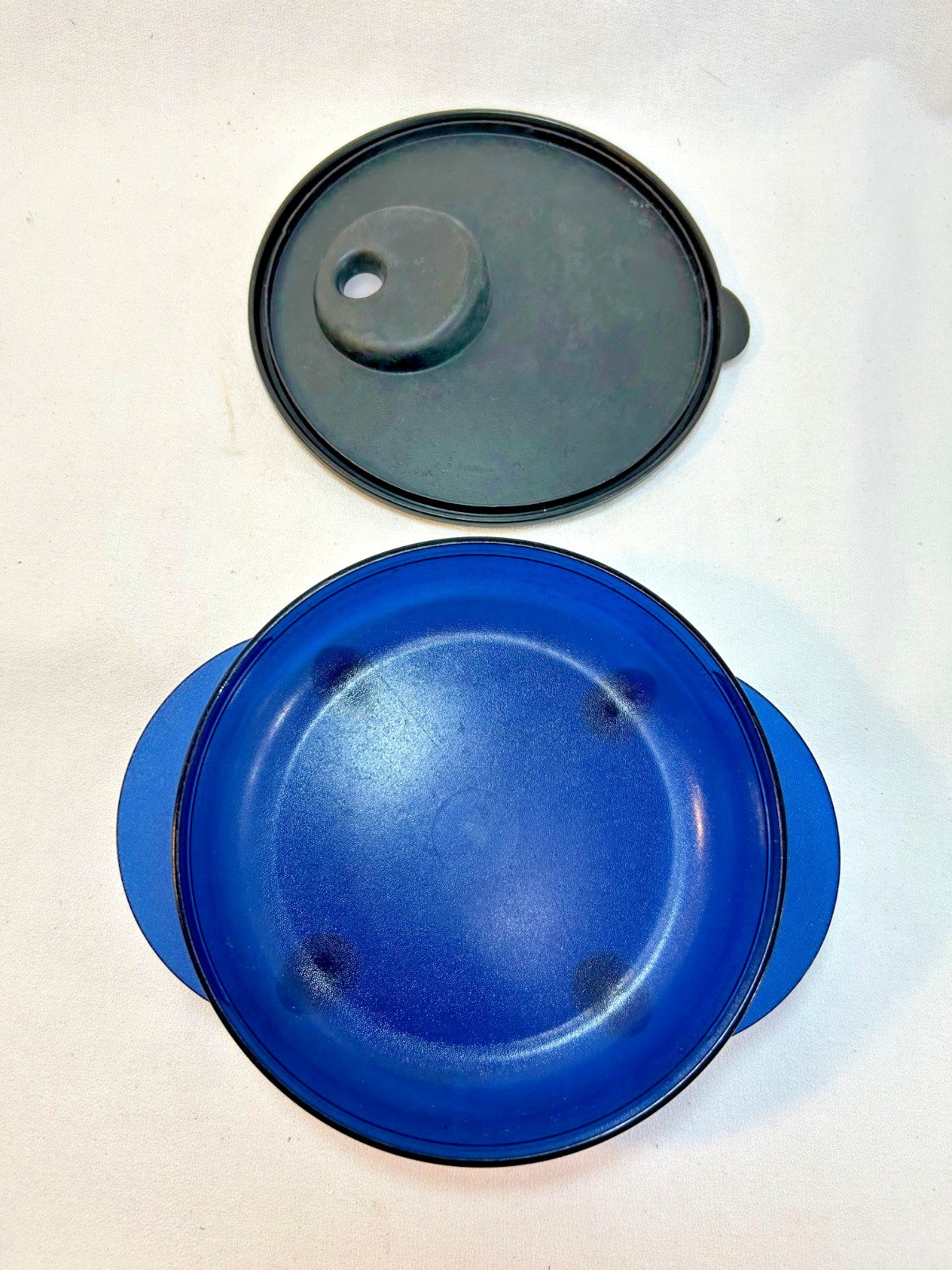 Tupperware #4150 Rock N Serve Blue 6″ 1.75 Cup 400 ml Bowl Vent Lid