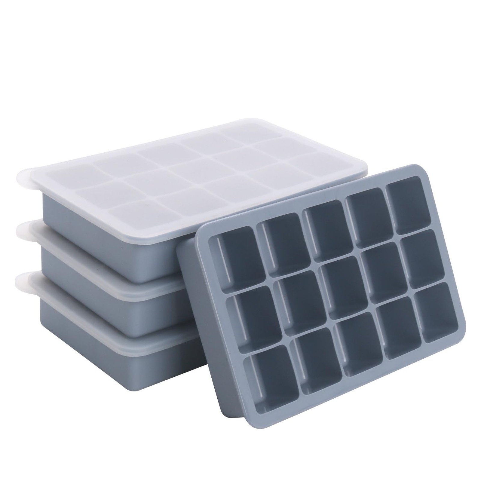 2 Tbsp Silicone Freezer Molds – Perfect for Storing small, Blue 4 Pack