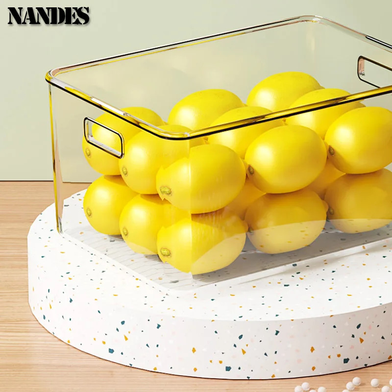 Refrigerator Organizer Bins Set Clear Stackable Fridge Storage Containers