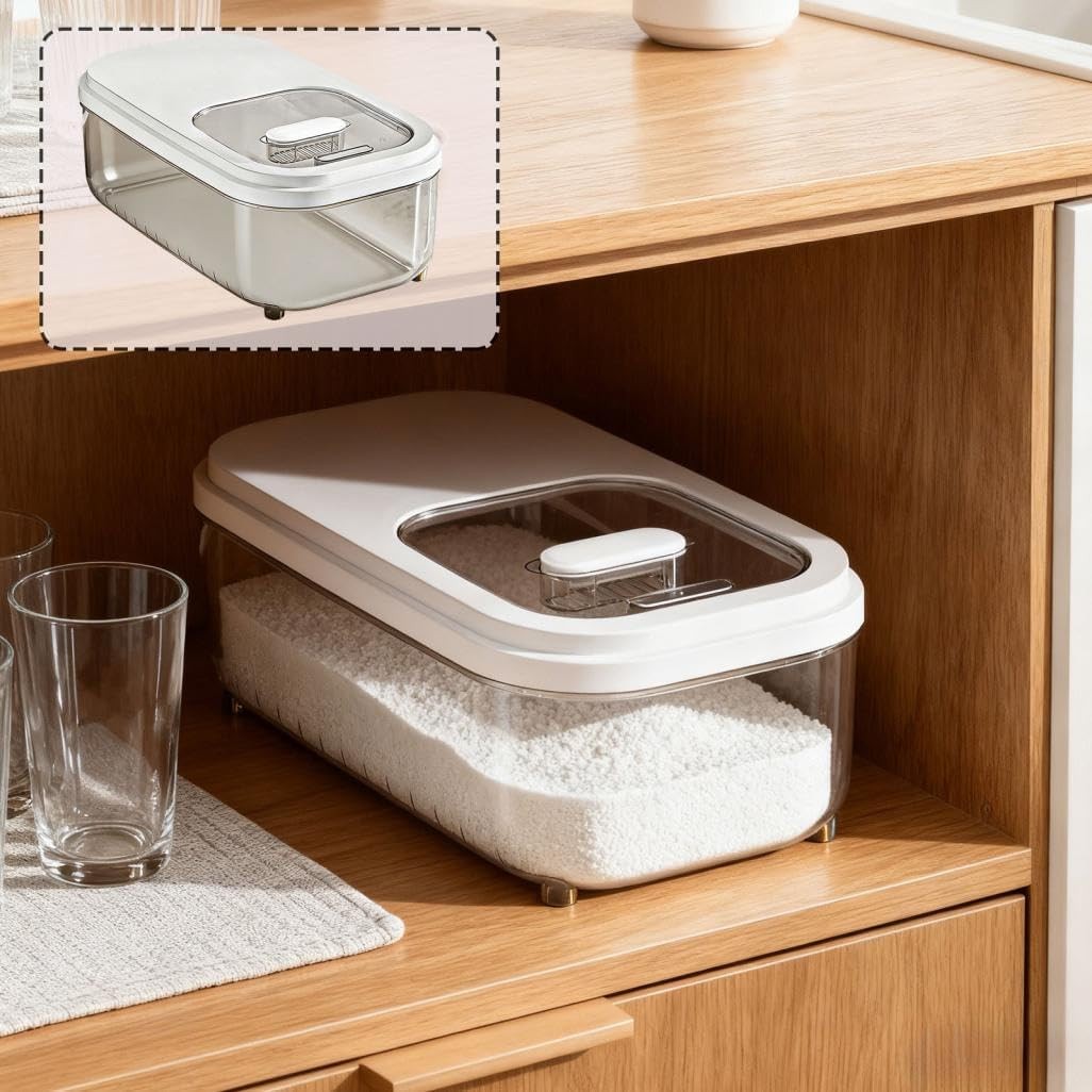HOFSIN Rice Storage Container, Airtight Food Storage Containers 11-22 Lbs, Ri…