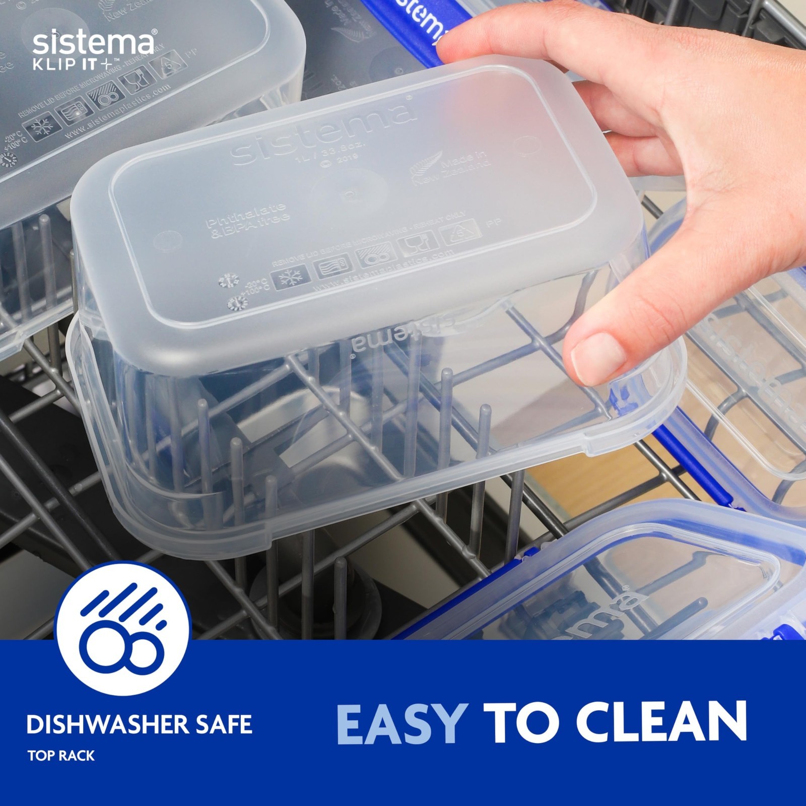Airtight Stackable Food Storage Containers 3-Pack, 3.35L, BPA-Free, Microwave Sa