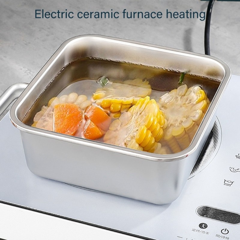 Leak Proof Stainless Steel Lunch Box Storage Container with Translucent Top