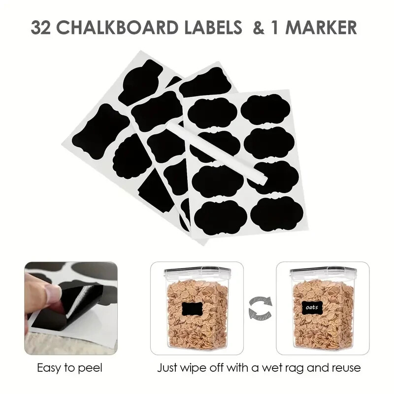 Airtight kitchen food storage container set 32pcs/24pcs w/Lid