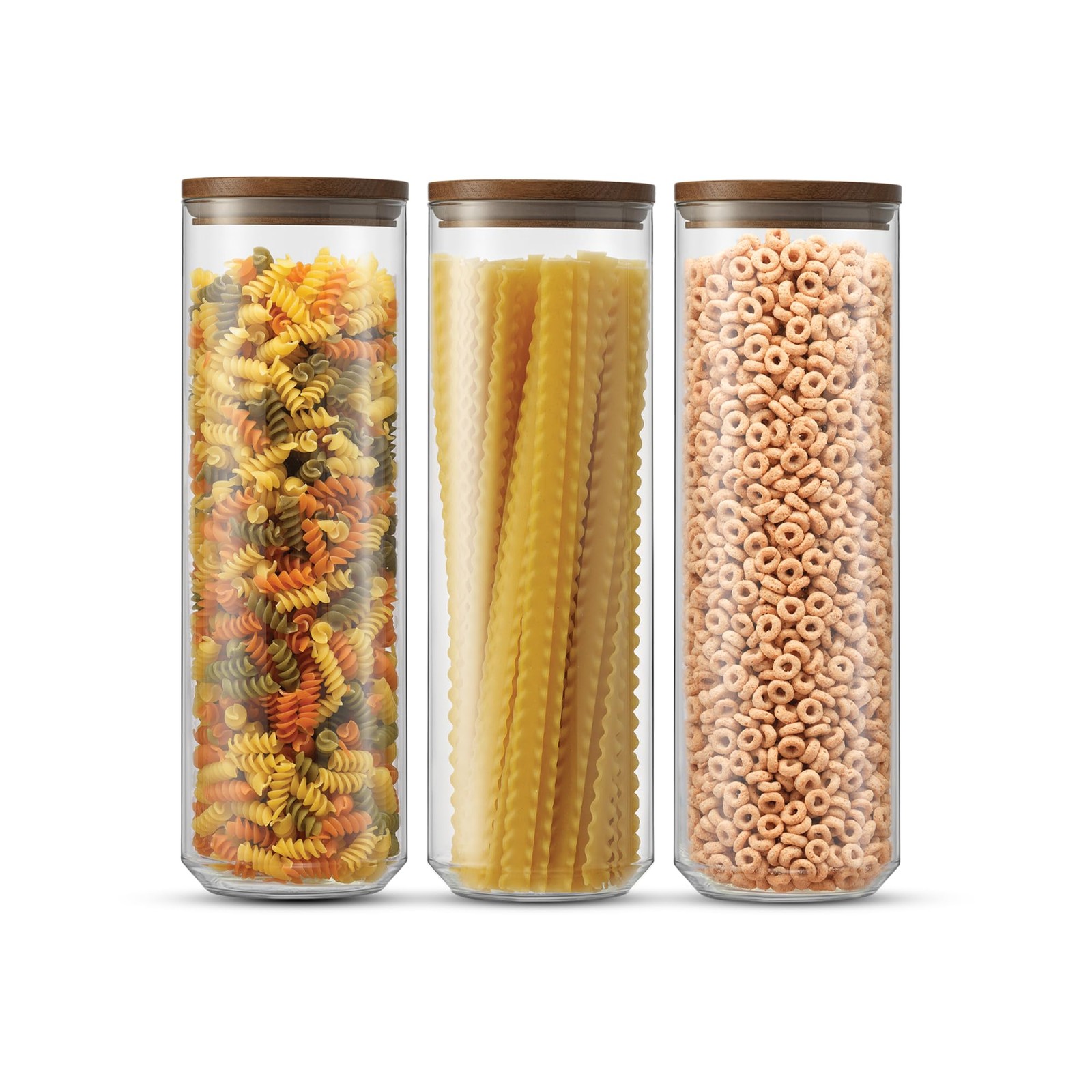Holden 72oz Stackable Glass Storage Containers with Lids, Large Kitchen Food …
