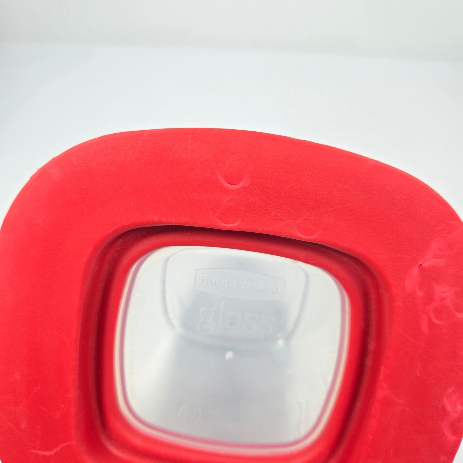 Rubbermaid Easy Find Lids Glass Food Storage Red 8 pc 1 cup, 1.5 cup, 2.5 cup