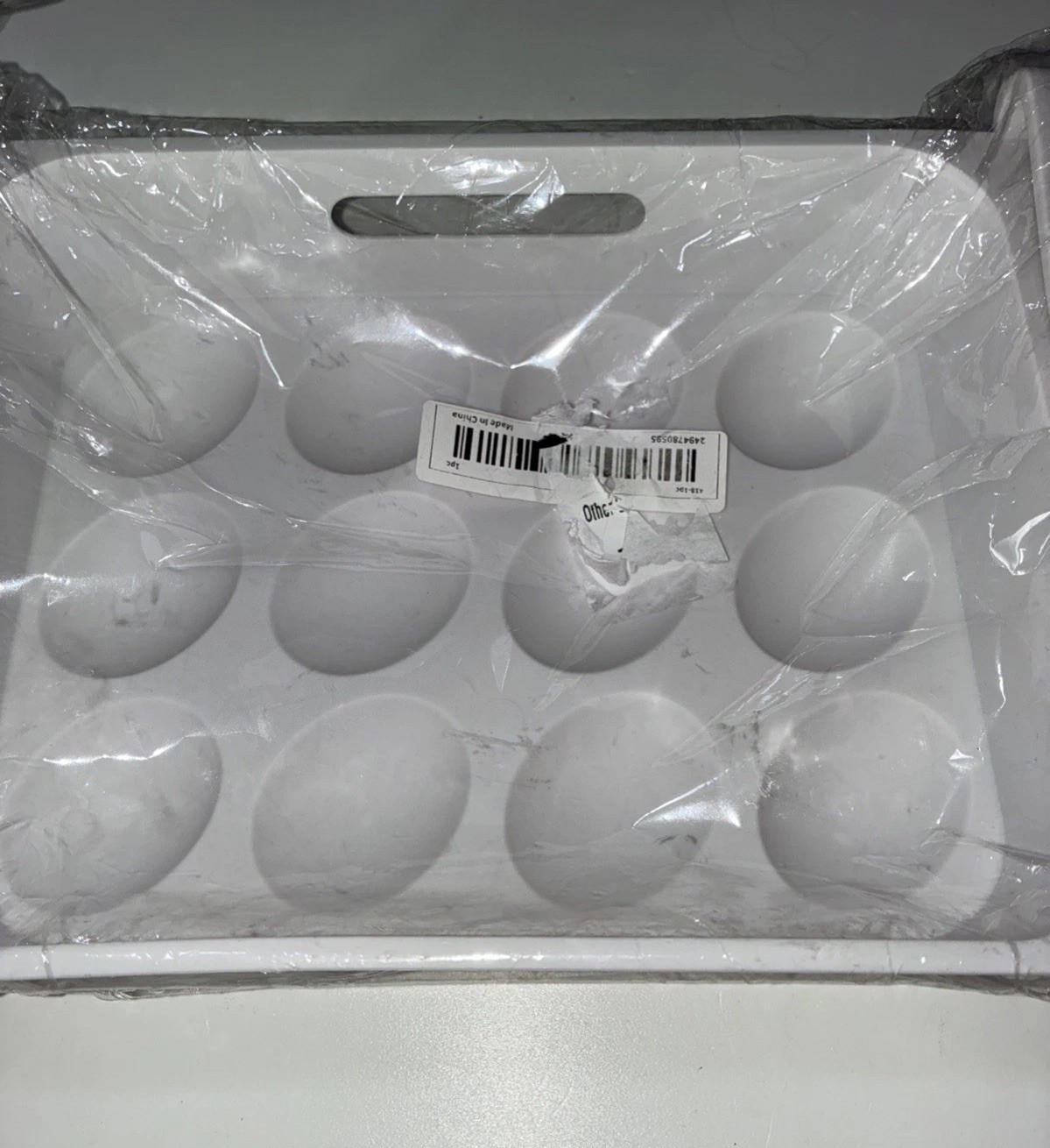 Plastic, Slide-On-Refrigerator Egg Storage Rack Space Saving Tray