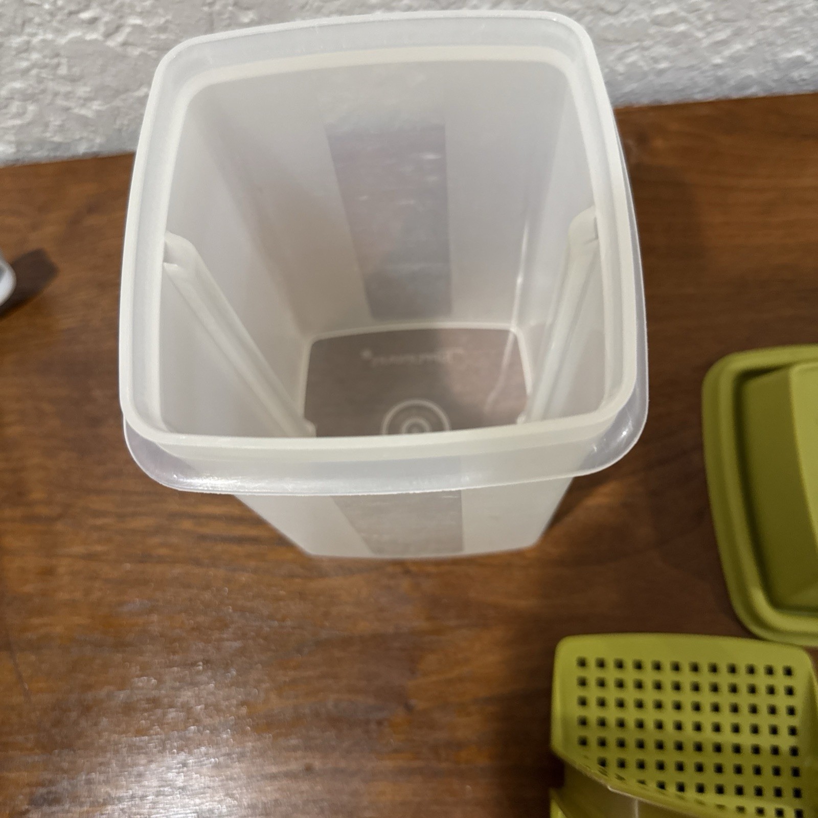 Vintage Tupperware Pick-A-Deli Pickle Keeper Avocado Green 3-Piece Set 1330