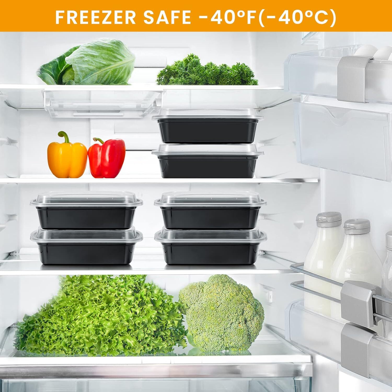 38oz Meal Prep Containers, Extra Large &Thick Food Storage Containers with Lids