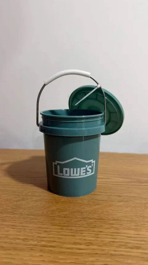 Lowe’s Teal 0.42 Qt BPA-Free Mini Buckets w/ Lids Set of 5 Collectible NEW