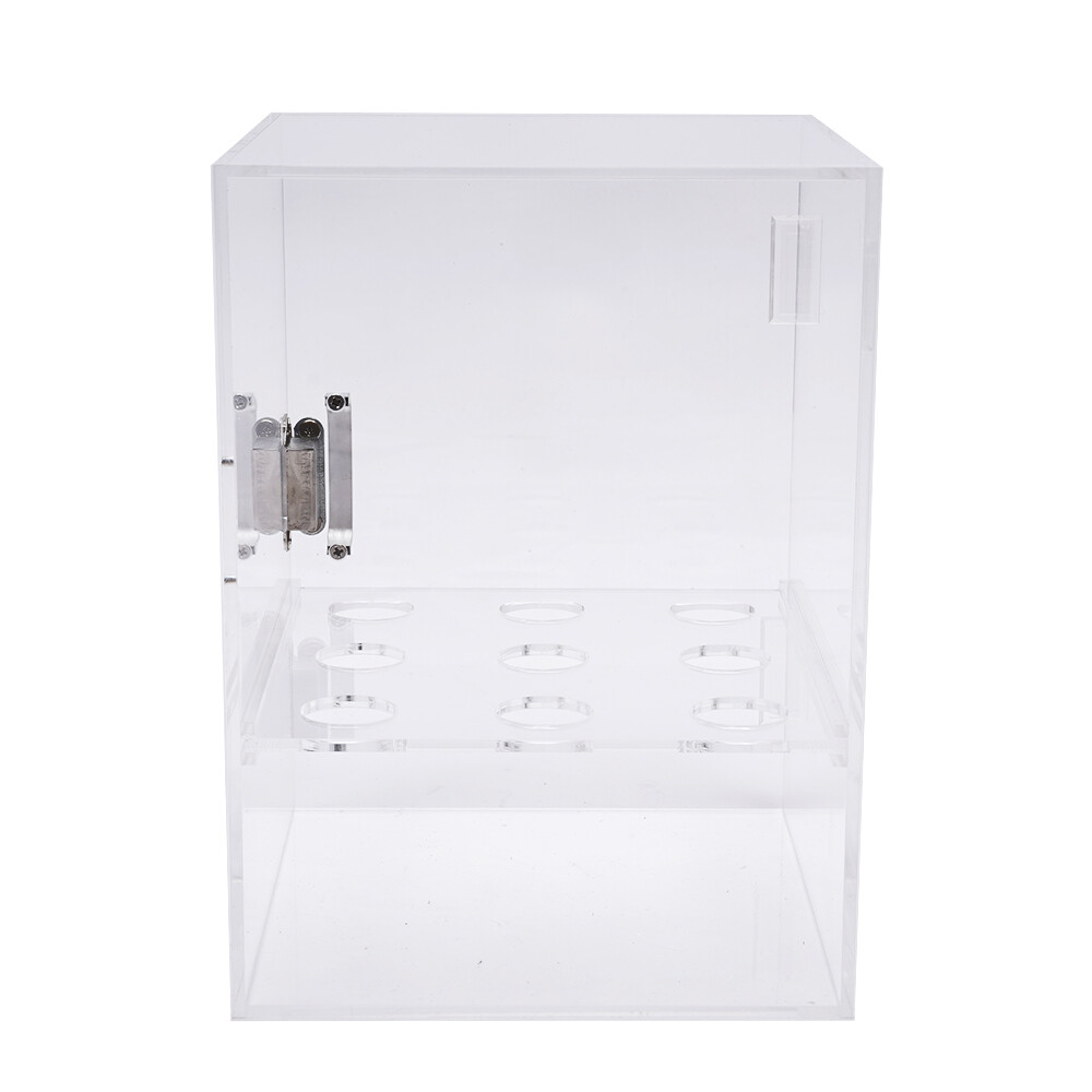 9 Holes Ice Cream Cone Holder, Clear Acrylic Display Cabinet for Dessert Shop