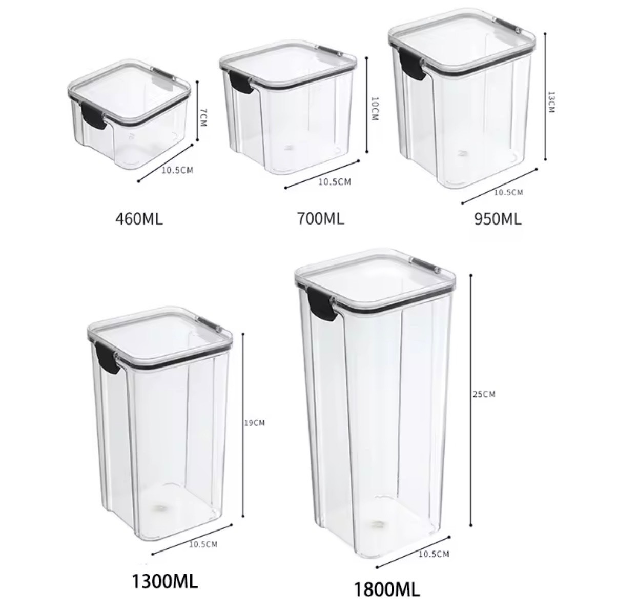 Sealed Jars Kitchen Grain Storage Organizer Large Tank Plastic Moisture-proof St