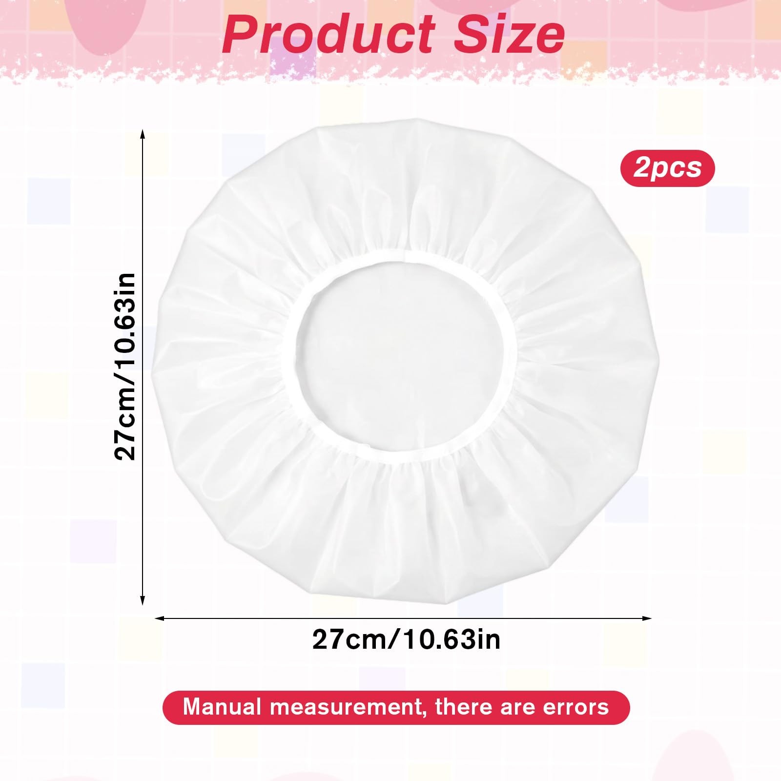 2Pcs Eva Plastic Bowl Covers Fits 6-11 Inch Bowls, Reusable Elastic Sourdough…