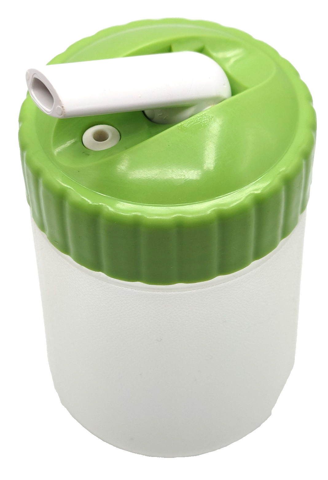 Rubbermaid 8 Oz Chug Bottle Short Kids Mini Flip Top USA Green Clear Packable