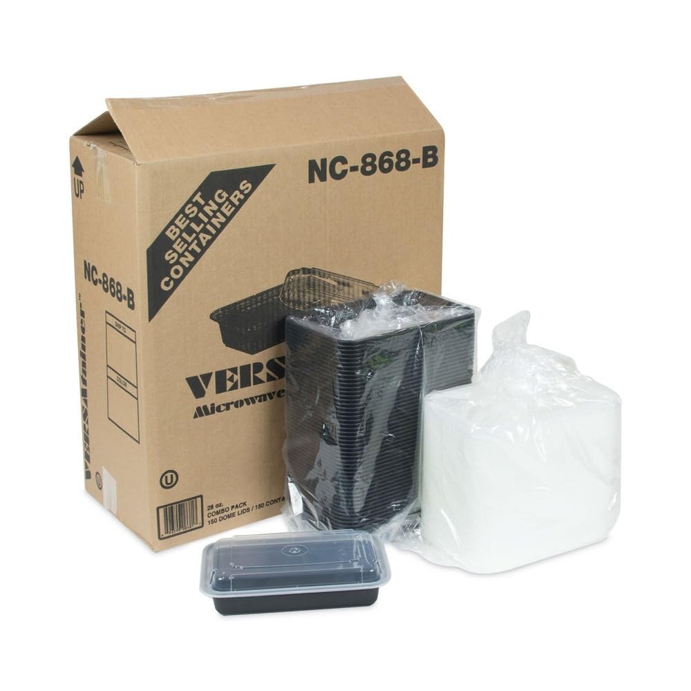 Pactiv Newspring 28-oz. Versatainer Rectangular Food Containers, 150 Containe…