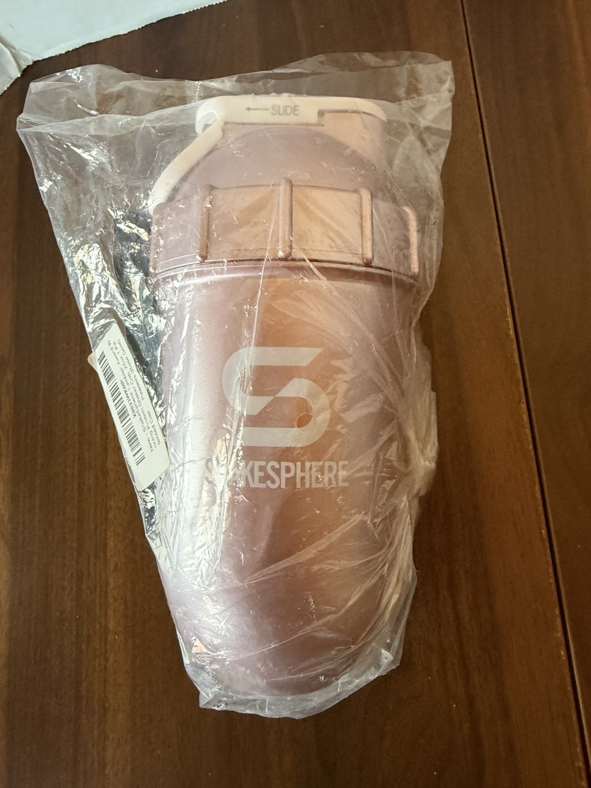 ShakeSphere Tumbler Protein Shaker Bottle Metallic Rose Gold 5060436241069