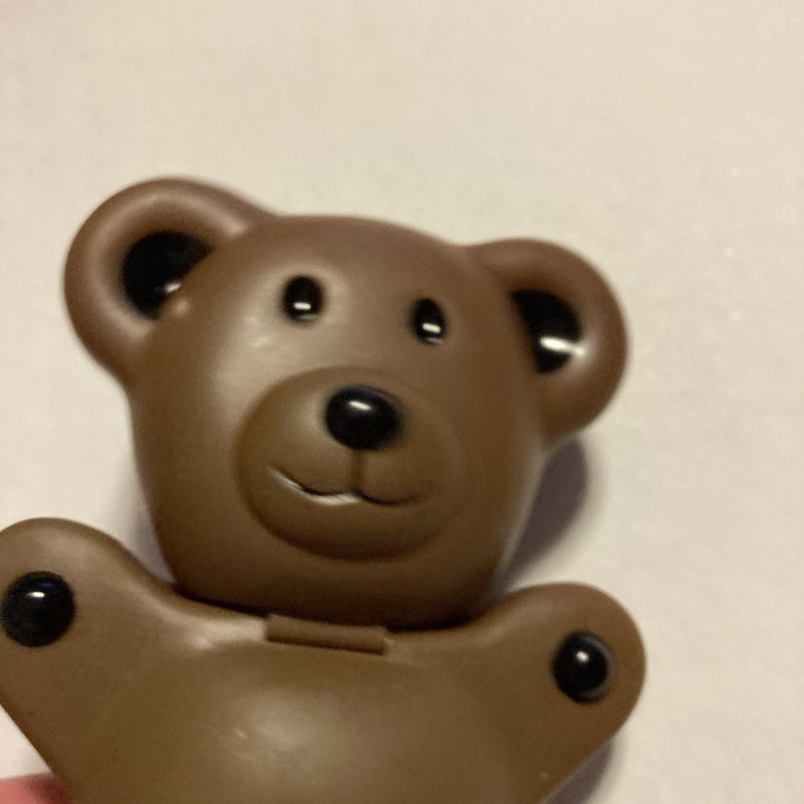 Teddy Grahams Flip Top Dark Brown Snack Container Vintage 1999 USED F1
