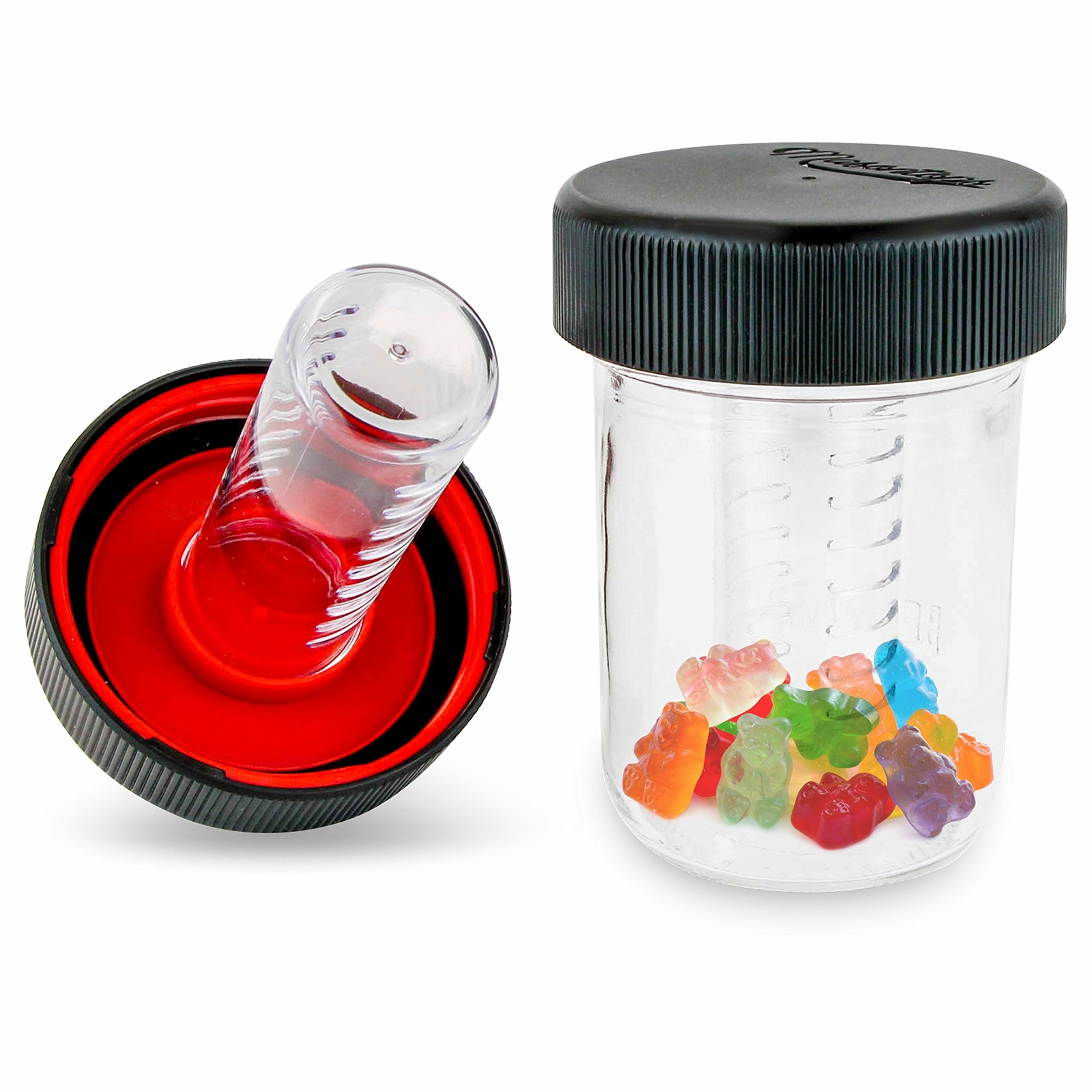 Masontops Jar Safe – Child Proof Herb Stash Jar Lids – 2PK – Regular Mouth