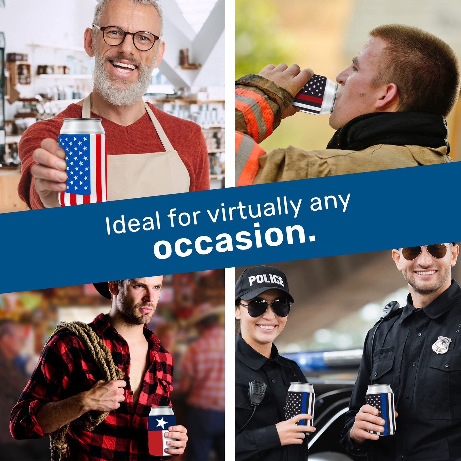 Qualityperfection Can Cooler Sleeves 12 Unit Neoprene Blank Beer Coolers Thick