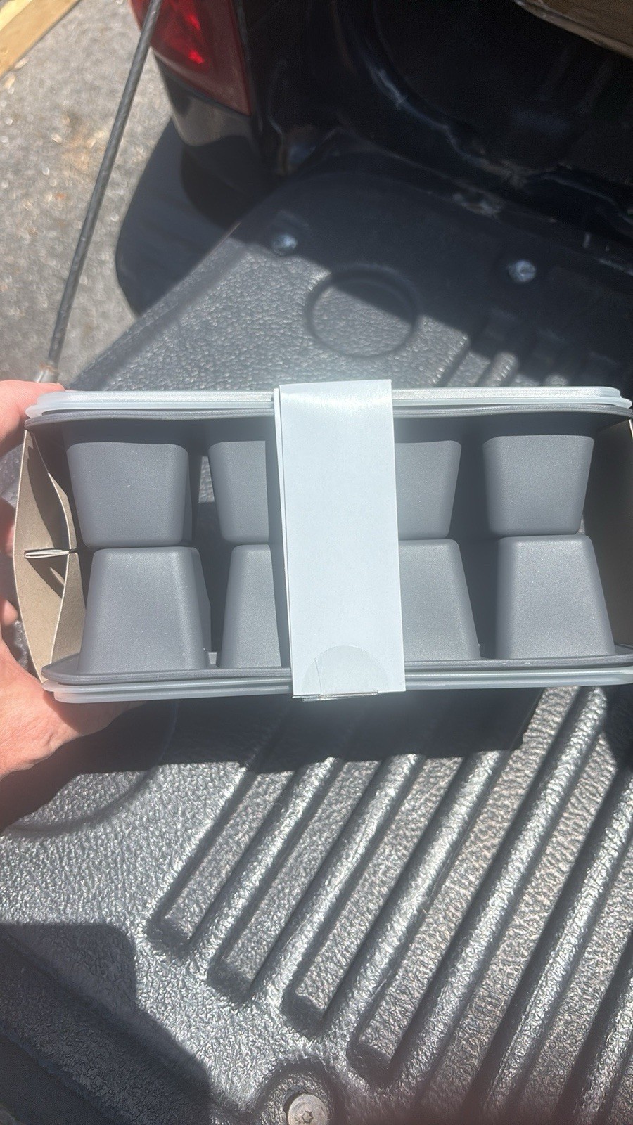 Covered Cube Flexible 1/2 Cup Food Portion Set w Lids Freezer Safe 12 Pc New ICE