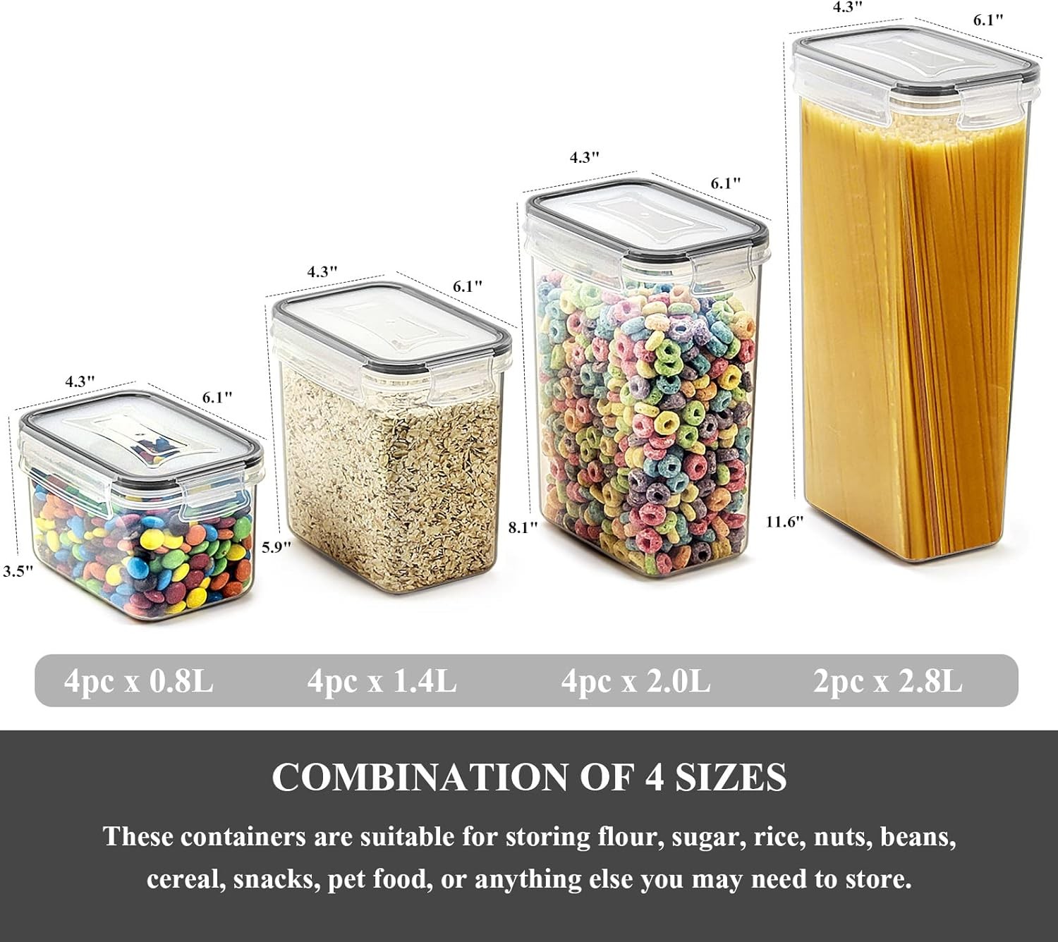 Wildone Food Storage Containers 14PC Airtight