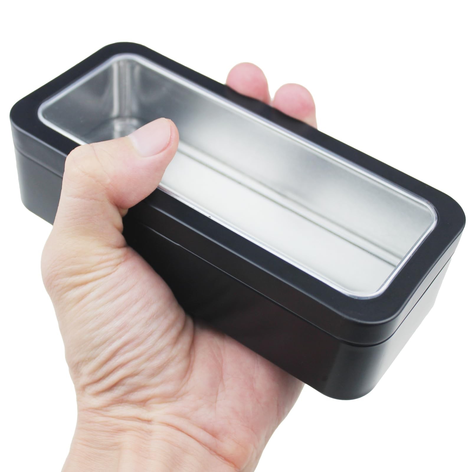 Goodma 7Pcs Rectangle Metal Tins Containers with Lids Mini Storage Canister J…
