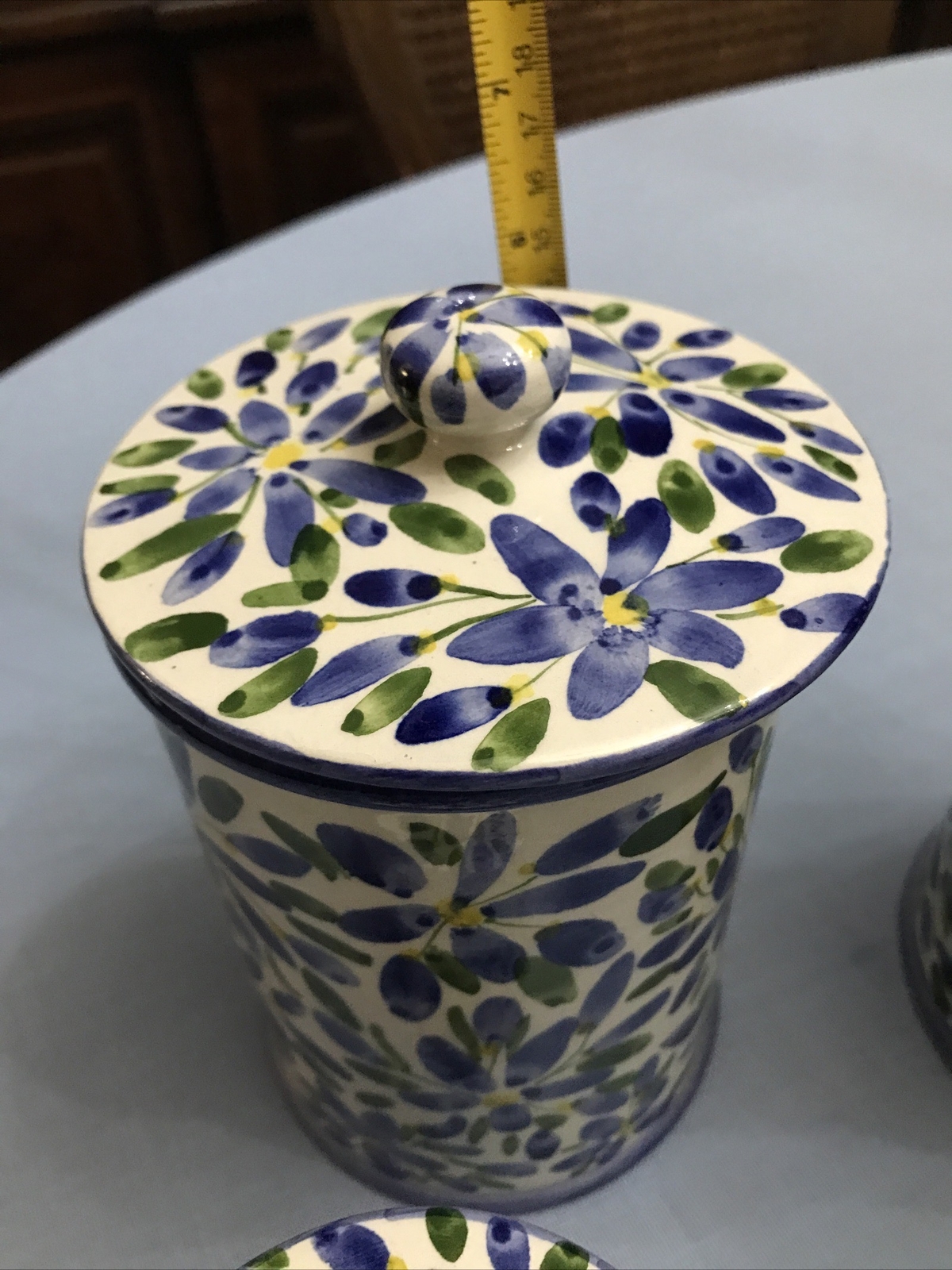 Beautiful 4 Piece Set Of Handmade Arte Creta Italian Kitchen Storage Containers