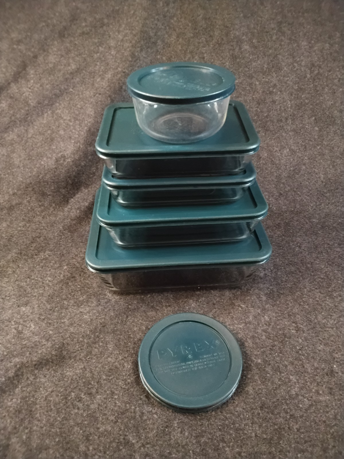 Pyrex Storage Plus Glass Containers & Lids Lot Mixed Sizes EUC