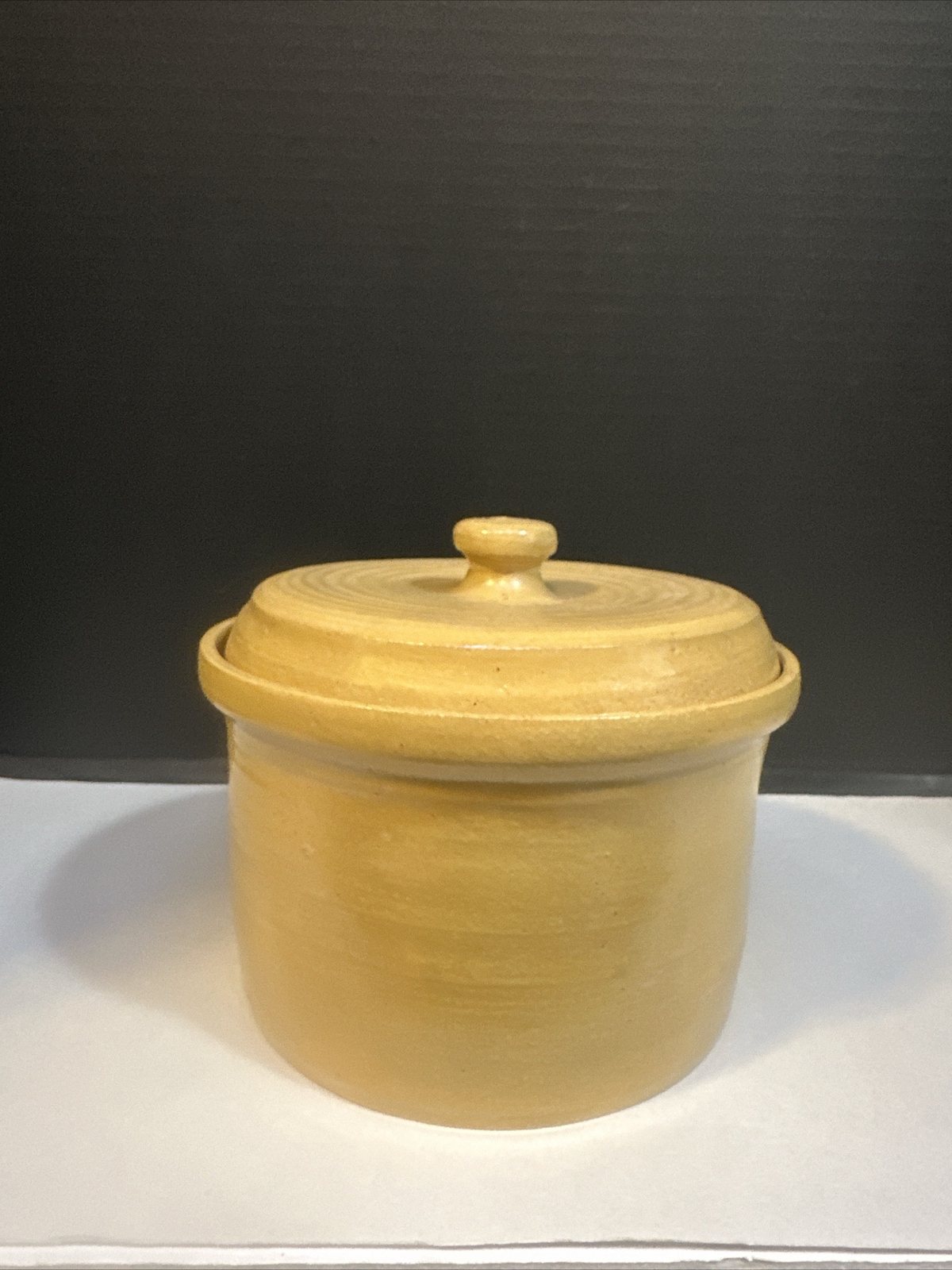 Studio Art Pottery Stoneware Covered Casserole Dish With Lid Dragonfly Signed